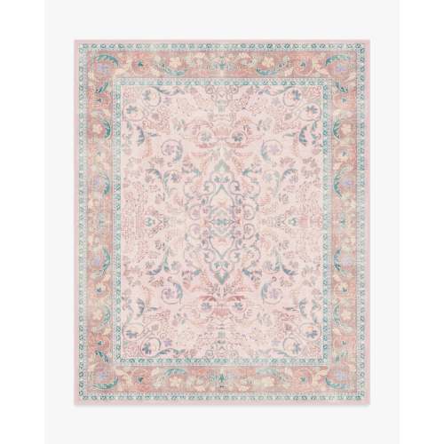 Bridgerton Fit For A Queen Soft Rose Rug | Ruggable