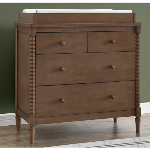 Saint 4 Drawer Dresser with Changing Top and Interlocking Drawers | Delta Children