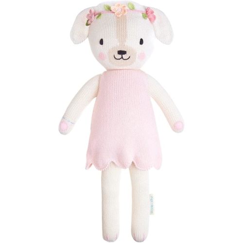 cuddle + kind Charlotte The Dog Little 13" Hand-Knit Doll – 1 Doll = 10 Meals, Fair Trade, Heirloom Quality, Handcrafted in Peru, 100% Cotton Yarn