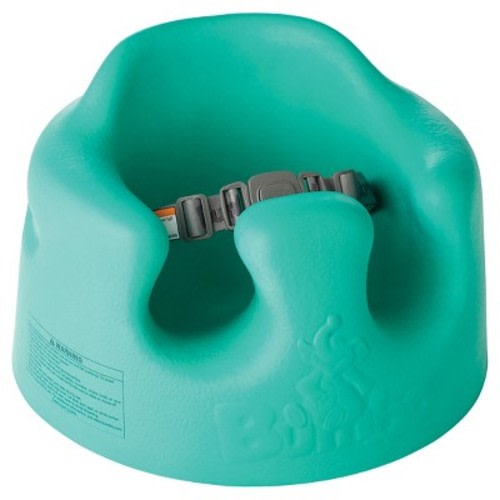 Bumbo Baby Infant Soft Foam Comfortable Floor Booster Seat Supportive Chair with 3 Point Adjustable Safety Buckle Strap Harness, Color: Aqua - Out of Stock