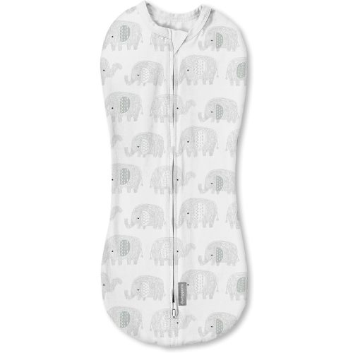 SwaddleMe by Ingenuity Pod, 0-2 Months, 1-Pack - Scribble Elephant