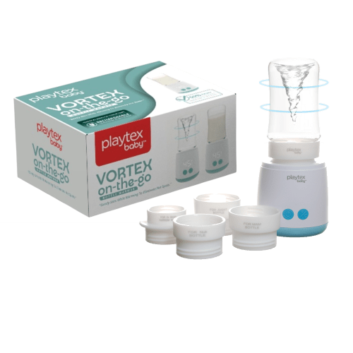 Playtex Vortex Rechargeable Bottle Warmer – Fast, Even Heating with Built-In Mixing Swirl