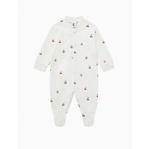 Baby Sleepsuit in Cherries