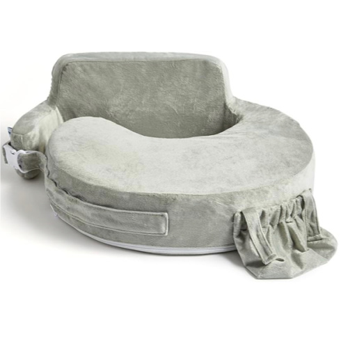 My Brest Friend Super Deluxe Nursing Pillow Cover - Slipcovers for Baby - Adjustable Fit, Easy Care, Durable - Nursing Pillow Not Included (Platinum)