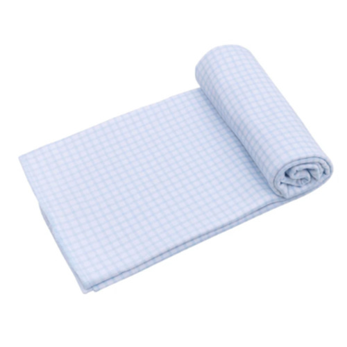 Peek-A-Boo Wishes Swaddle Blanket - Light Blue