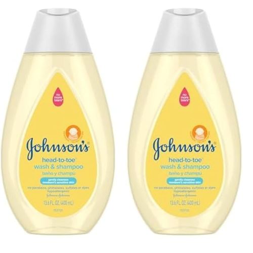 Johnson's Baby 13.6 fl. oz Head-to-Toe Baby Body Wash and Shampoo (Pack of 2)