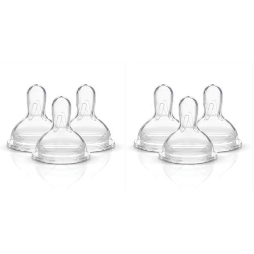 Medela Slow Flow Spare Nipples with Wide Base, Compatible with Medela Storage Bottles, Made Without BPA, 3 Count (Pack of 2)
