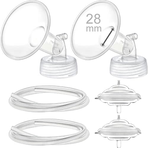 Maymom Pump Parts Compatible with Spectra S2, Spectra S1, 9 Plus Pump Not Original Spectra Pump Parts Replace Spectra S2 Accessories and Spectra Flange. Inc Flange Backflow Protector Tubing (28mm)