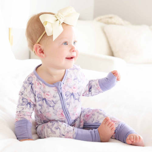 Leighton's Lavender Convertible Zip Romper