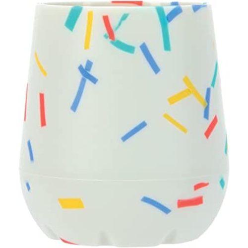 Nuby Silicone Confetti/Sprinkles First Open Training Cup for Baby: 2oz