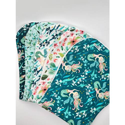 Mermaid Burp Cloth, Baby Burping Towel, Baby Essential, Feeding Towel, Gift for Baby