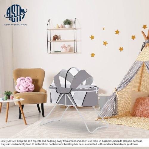 Dream On Me Day Dreamer 2-in-1 Convertible and Portable Bassinet