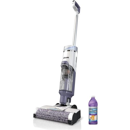 Shark HydroVac Cordless Pro 3-in-1 Vacuum, Mop and Self-Cleaning System, Lightweight, Antimicrobial Brushroll, 12oz Odor Neutralizing Concentrate for Hard Floors and Area Rugs, Polar White, WD200