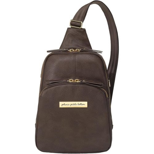 Petunia Pickle Bottom Criss-Cross Sling Bag - Sling Bag for Women and Men - Adjustable Straps to Custom-Fit - Saddle