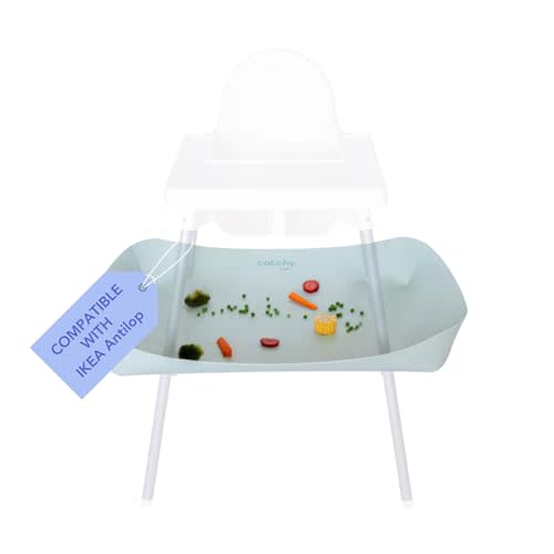 CATCHY -Food Catcher-Compatible with IKEA Antilop High Chair + 11 Other High Chairs- Highchair Sold Separately -Baby & Toddler Food & Mess Catcher-Premium Linen Inspired - Under High Chair Accessory