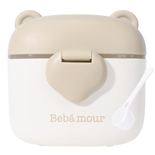 Bebamour Baby Formula Dispenser Portable Travel Milk Powder Formula Container Candy Fruit Snack Storage Container with Scoop and Leveller, BPA Free(Light Green)