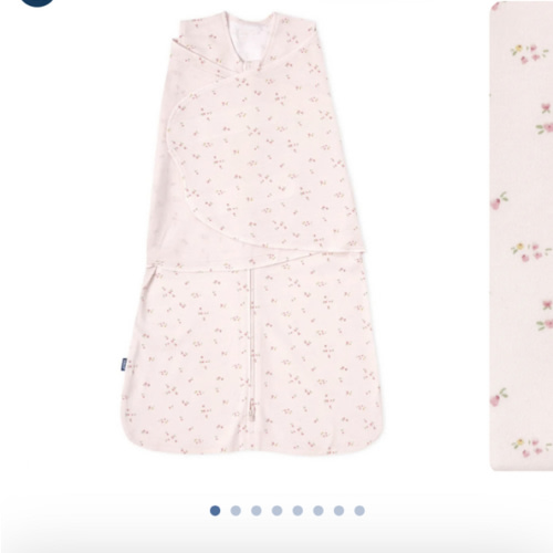 Pink Floral Cotton Swaddle Newborn | HALO