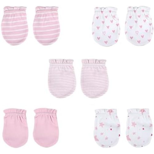 5 Pairs Baby Not Scratch Mittens 0-6 Months New Born Boy Girl Gloves Cute Infant Accessories
