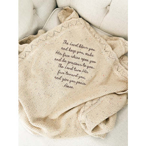 Numbers 6:24-26 Knit Blanket – OUR HOUSE ABOVE
