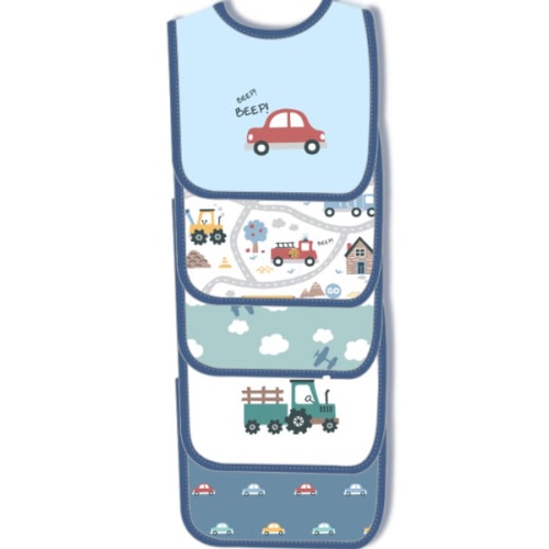 5 Pack Embroidered Bibs - Bibs - Feeding & Pacifiers - Products wholesale baby product manufacturer