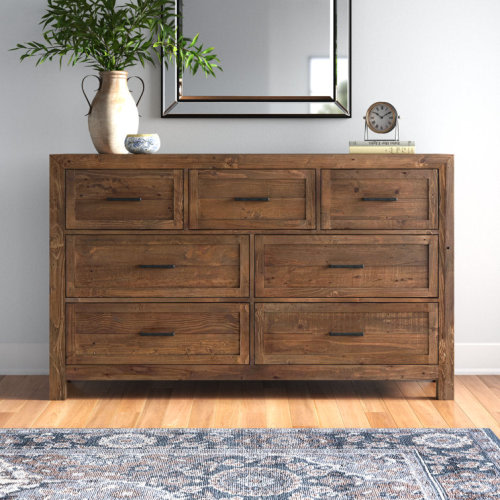 Craigsville Solid Wood 63'' W 7 - Drawer Dresser