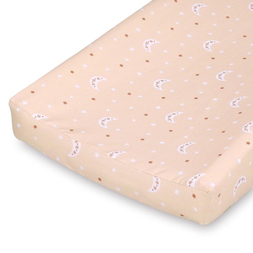 The Peanutshell Coral Boho Changing Pad Covers 3-Pack