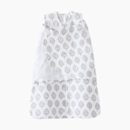 Halo SleepSack Swaddle Muslin - Gray Tree Leaf, Small