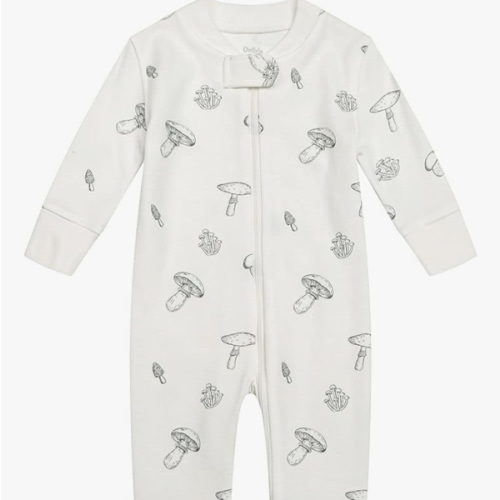 Owlivia Organic Cotton Baby Boy Girl Zip up Sleep 'N Play Pjs, Footless, Long Sleeve