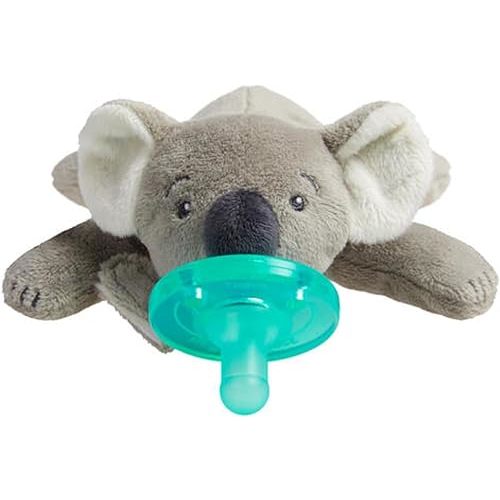 Philips AVENT Soothie Snuggle Pacifier Holder with Detachable Pacifier, Koala, 0m+, SCF347/06