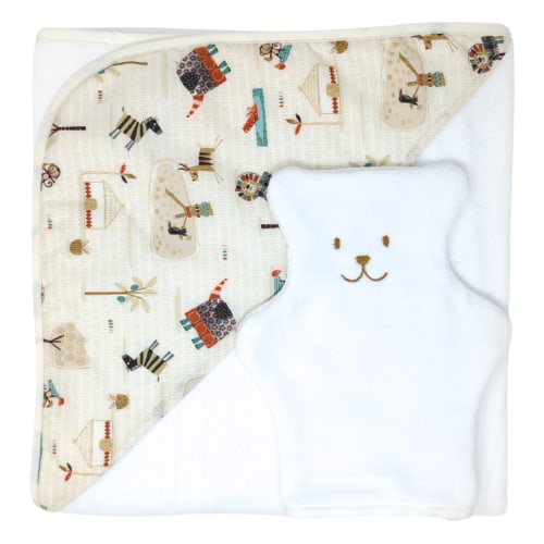 Ensemble cape de bain et gant - Julien