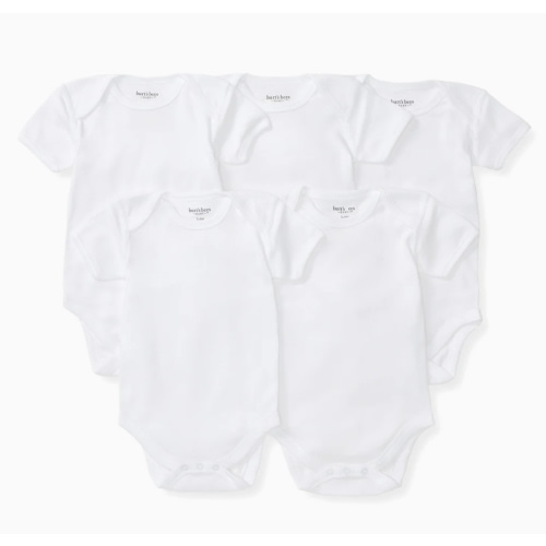 Bee Essentials Organic Short Sleeve Baby Bodysuit 5 Pack – Burt's Bees Baby