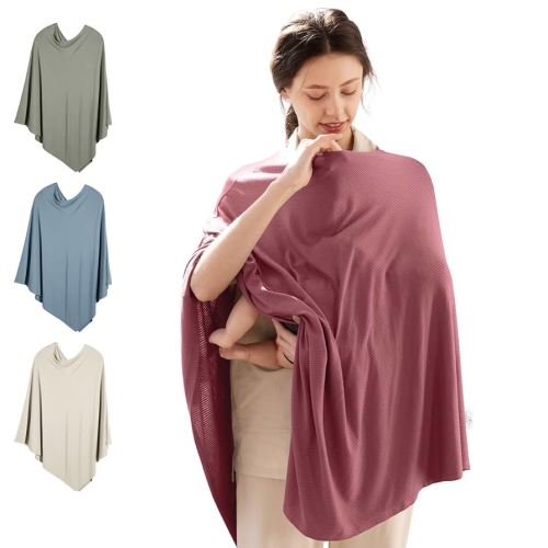 Rayon Made from Bamboo Nursing Cover for Baby Breastfeeding,360° Full Privacy Soft & Breathable Breastfeeding Covers Up for Women,Machine Washable Nursing shawl,Stretchy Carseat Cover