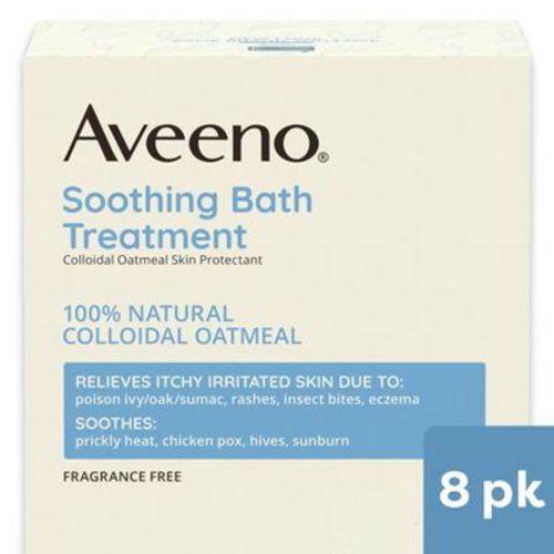 Aveeno Soothing Oatmeal Bath Soak For Eczema With Natural Colloidal Oatmeal - Scented - 1.5oz/8ct