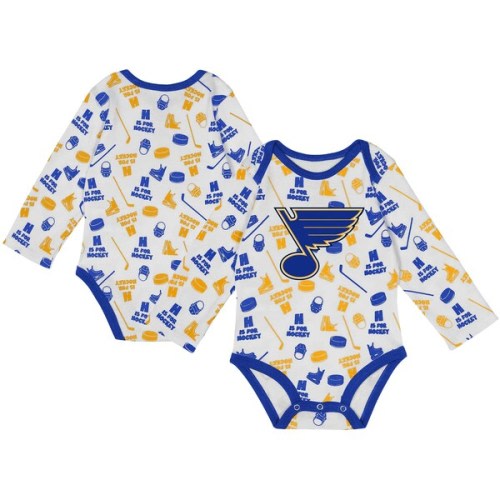 St. Louis Blues Infant Quick Learner Long Sleeve Bodysuit - White