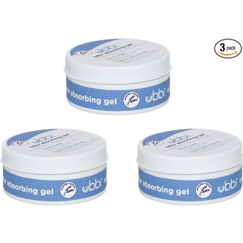 Ubbi Lavender Scented Odor Absorbing Gel for Diaper Pail, Odor Control Gel Value Pack, 3 Count