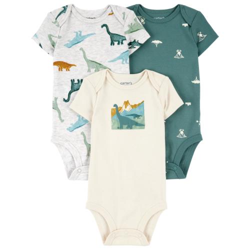 Carter's Child of Mine Baby Boy Bodysuit, 3-Pack, Sizes Preemie-18 Months