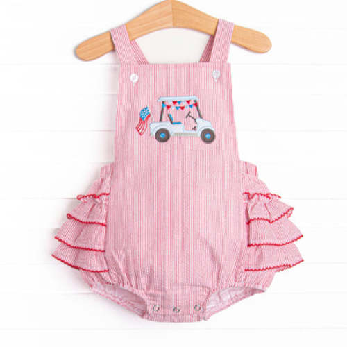 Fore Freedom Applique Ruffle Bubble, Red – Stitchy Fish