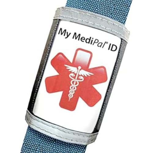 Medical Alert ID on Seatbelt covers shoulder strap, w/emergency medical info for Autism Awareness, an Allergy ID, Seizure Alert, Diabetic ID, Dementia product for elderly + medication list