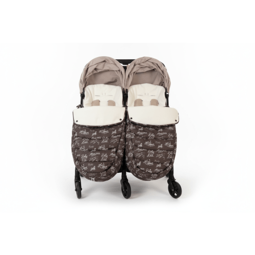 Chocolate Signature Stroller Blanket