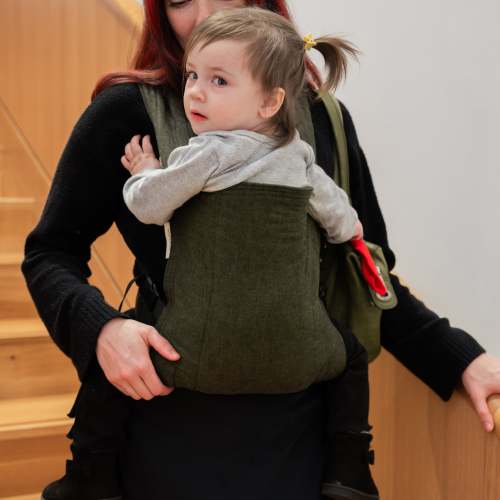 Grove Lark Baby Carrier | Dark Green Soft Structured Carrier | hope&plum