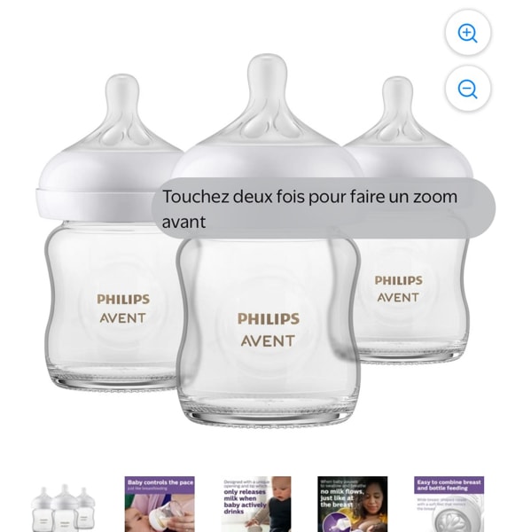 Philips Avent Biberon pour Bébé Natural en Verre avec Tétine Natural Response, 3x4oz Biberons, SCY910/03 - Walmart.ca