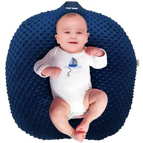 BlueSnail Strechy Newborn Lounger Cover, Removable and Ultra Soft Sung Fitted Baby Lounger Slipcover (1 Pack,Navy)