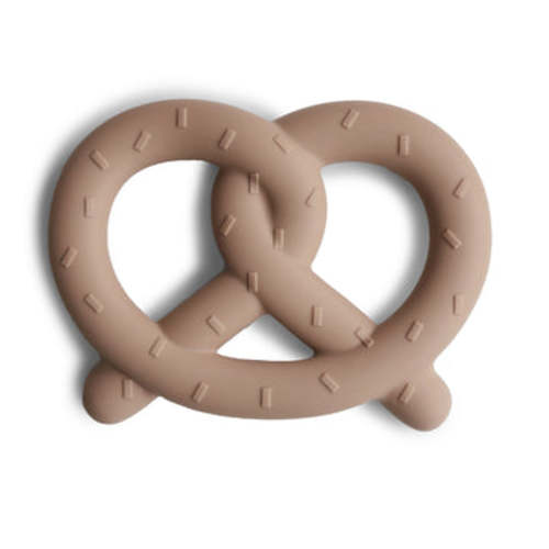 Mushie Baby Pretzel Silicone Teether (Natural)