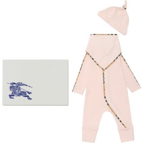 Stretch Cotton Three-piece Baby Gift Set, 3M