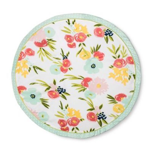 Round Activity Playmat Floral - Cloud Island™ Pink/Light Green