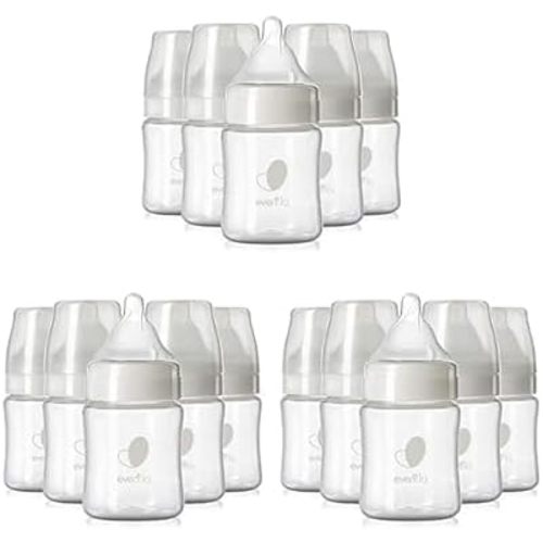 Evenflo Feeding Premium Proflo Venting Balance Plus Wide Neck Baby, Newborn and Infant Bottles - Developed by Pediatric Feeding Specialists - 5 Ounce (Pack of 18)
