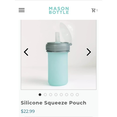 Silicone Squeeze Pouch | BPA-Free Products | Mason Bottle