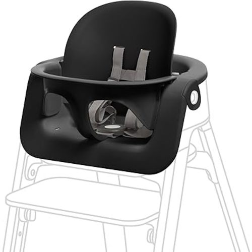 Stokke Steps Baby Set, Black - Transform Stokke Steps Into a Comfortable High Chair - Suitable for Baby from 6 Months - Includes 5-Point Safety Harness