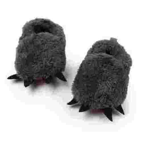 Newborn Baby Shoes Plush Furry House Slippers Leopard Bear Paw Boys Girls First Walkers Crib Shoes Non-slip Prewalkers 0-18M