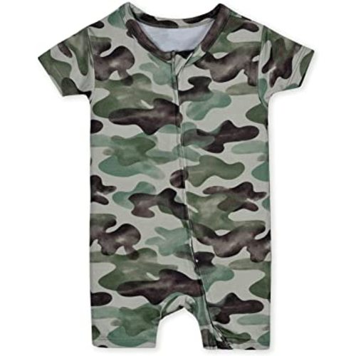 Gerber Unisex Baby Buttery Soft Short Sleeve Romper with Viscose Made from Eucalyptus
